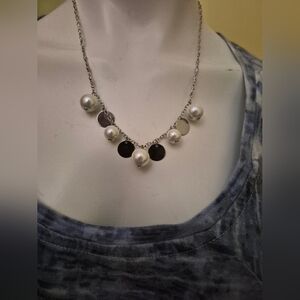 Fifth Avenue Collection "Pretty Occasion" Glass Pearl Necklace New With Tags